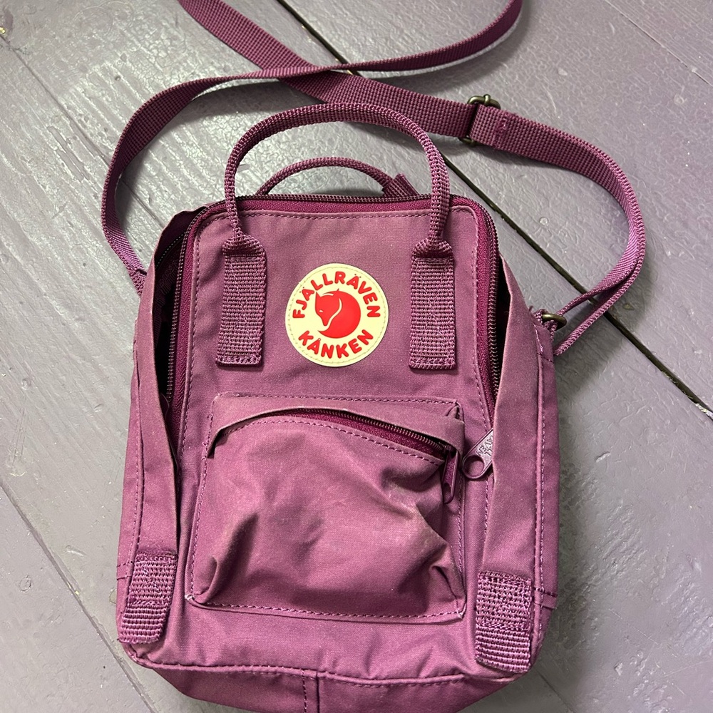 Fjallraven Kanken Mini Backpack in Plum
